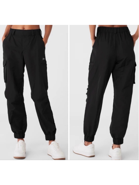 Alo Yoga Pants - Alo Yoga High Waist Break Line Jogger M Black Casual